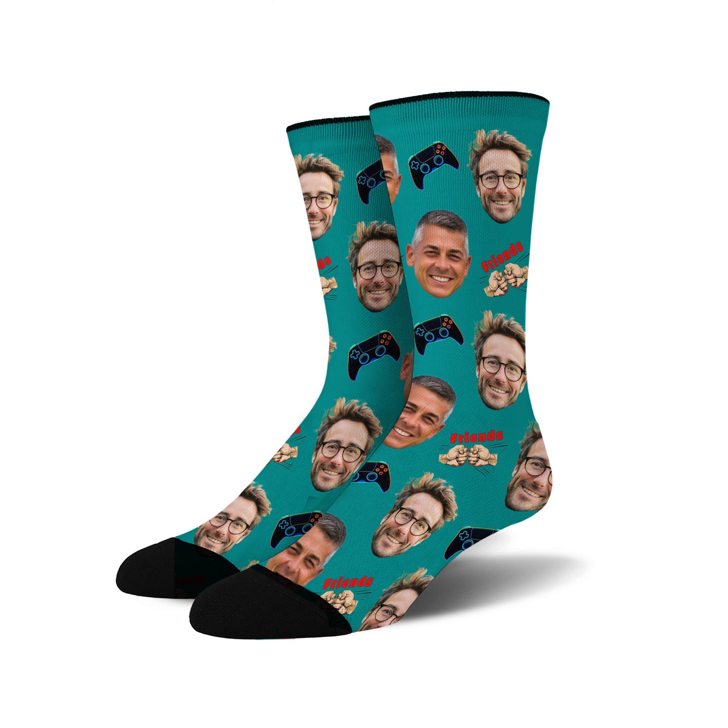 Custom Face Socks -  Gaming Buddies