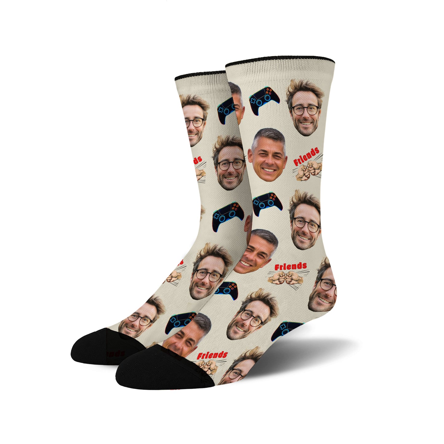 Custom Face Socks -  Gaming Buddies