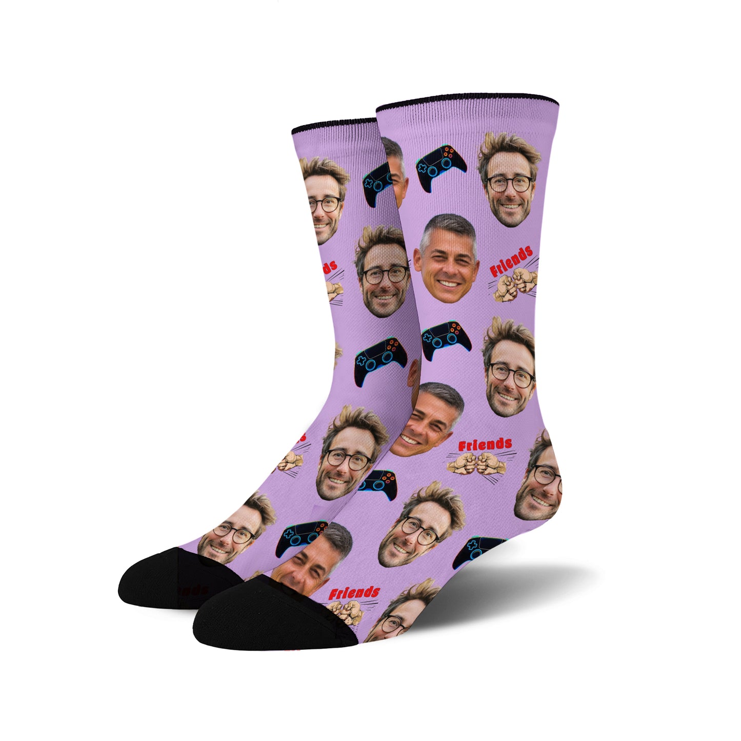 Custom Face Socks -  Gaming Buddies