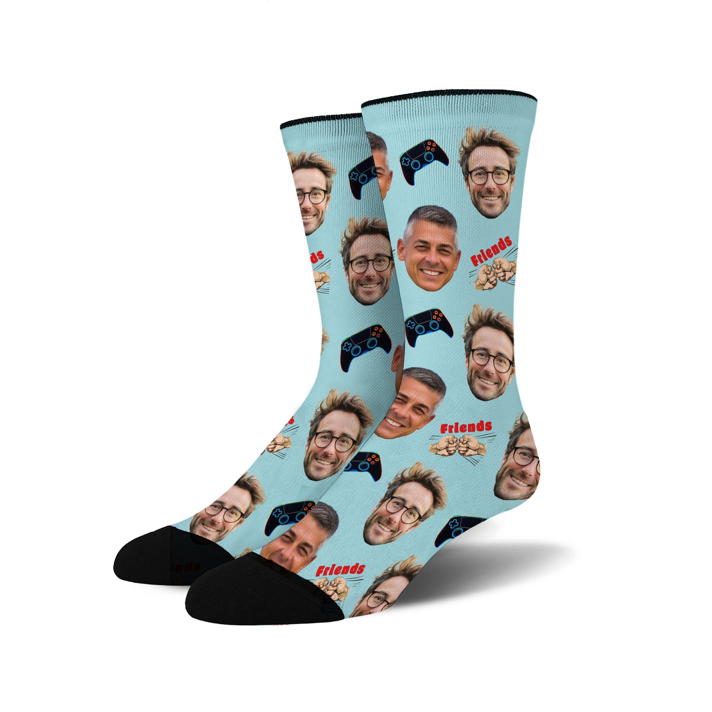 Custom Face Socks -  Gaming Buddies