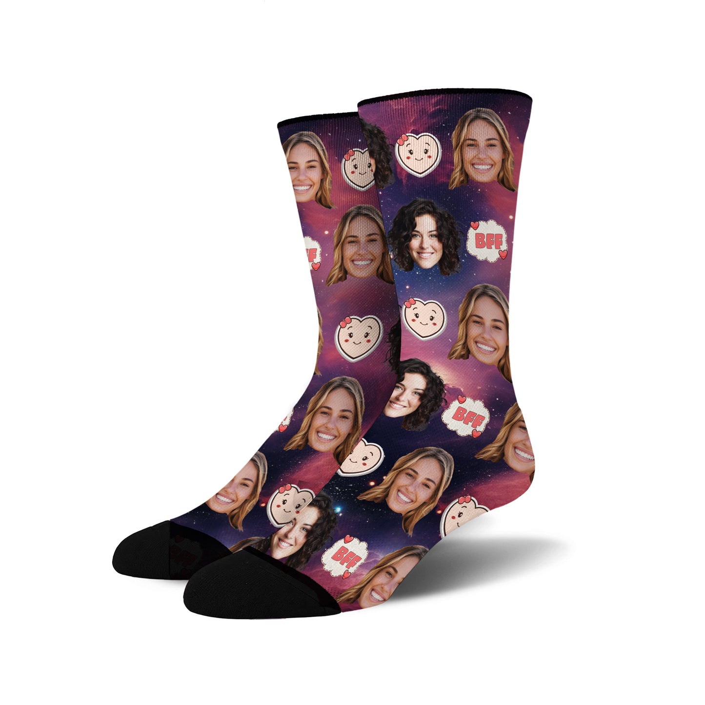 Custom Face Socks - BFF 1