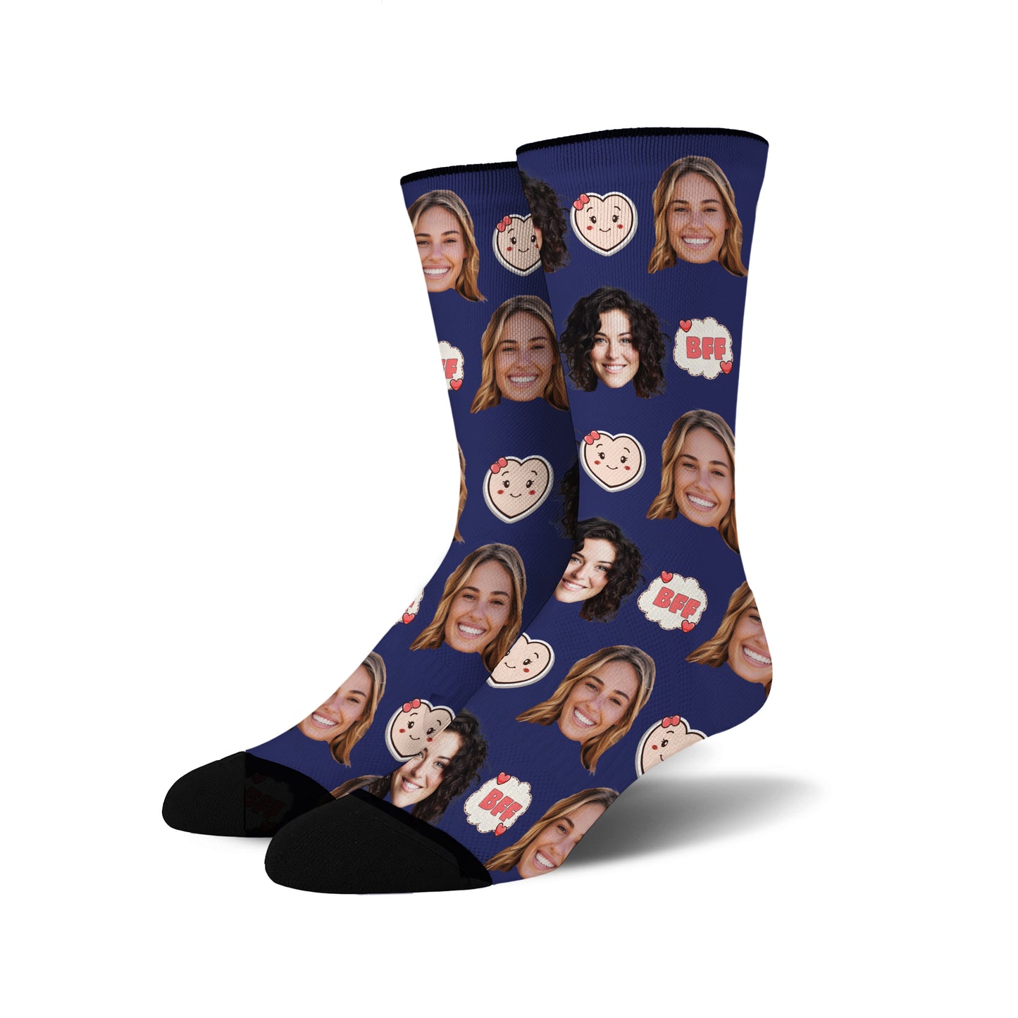 Custom Face Socks - BFF 1