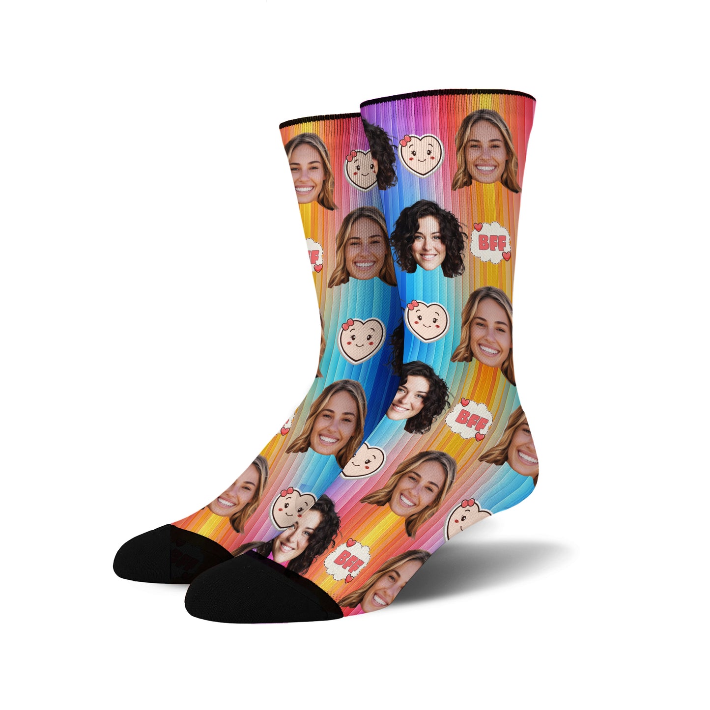 Custom Face Socks - BFF 1