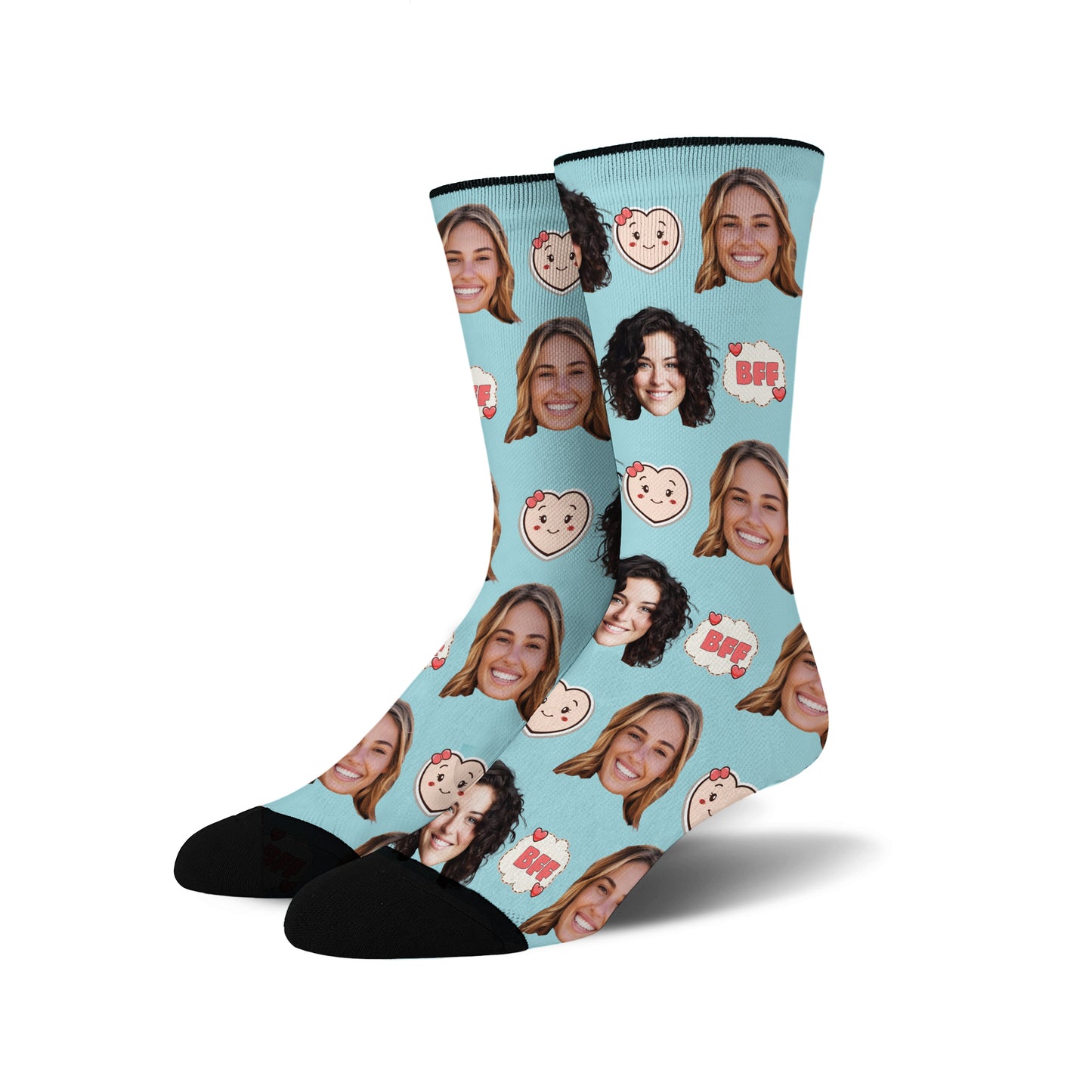Custom Face Socks - BFF 1