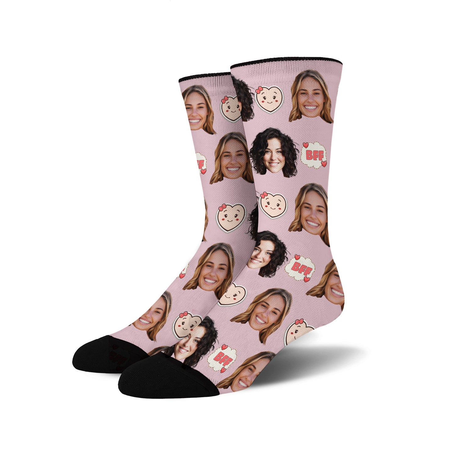 Custom Face Socks - BFF 1