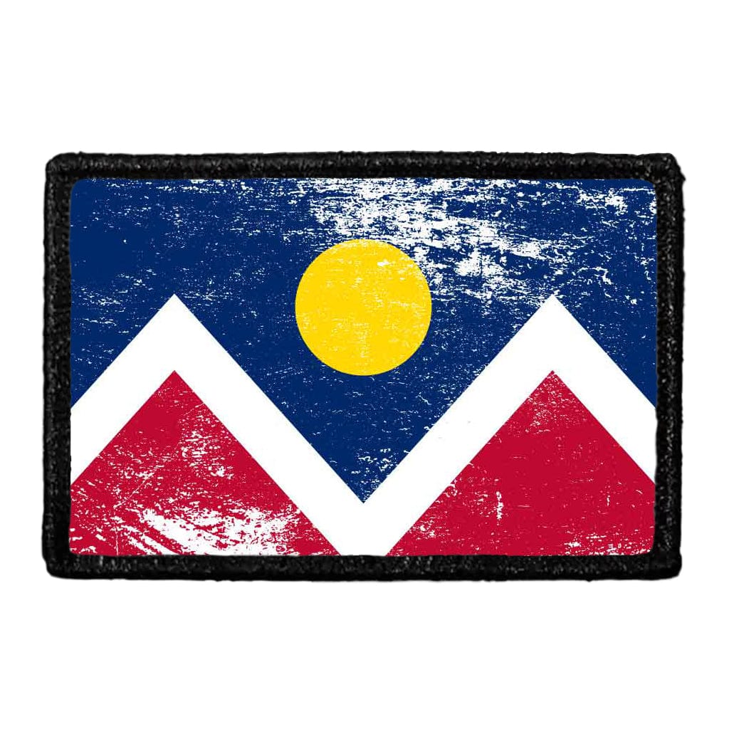 Denver City Flag - Color - Distressed - Removable Patch