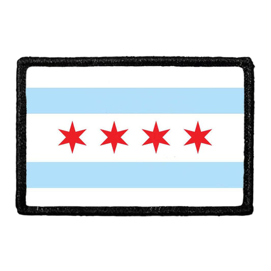 Chicago City Flag - Color - Removable Patch