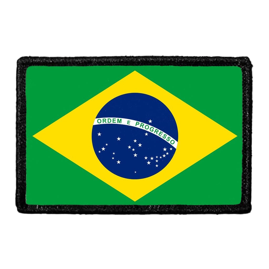 Brazil Flag - Color - Removable Patch