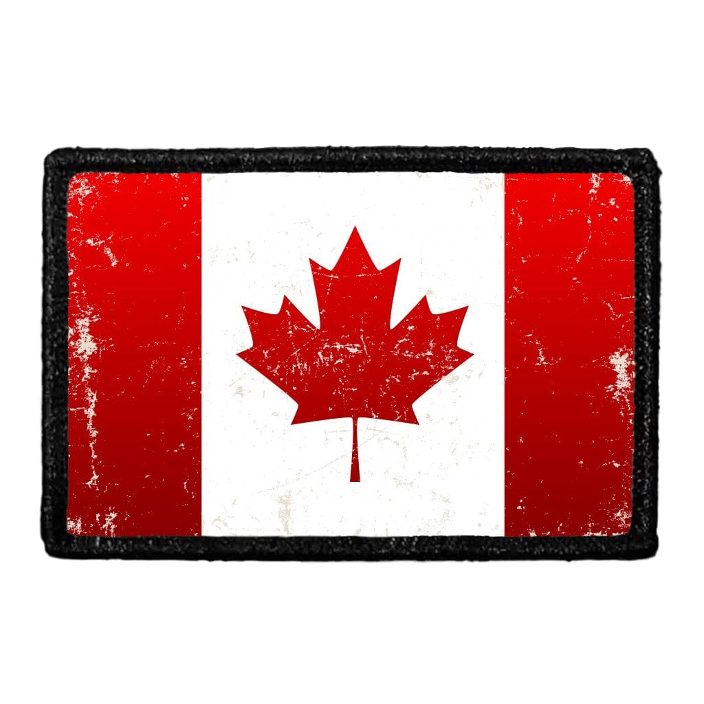 Canada Flag - Color - Distressed - Removable Patch