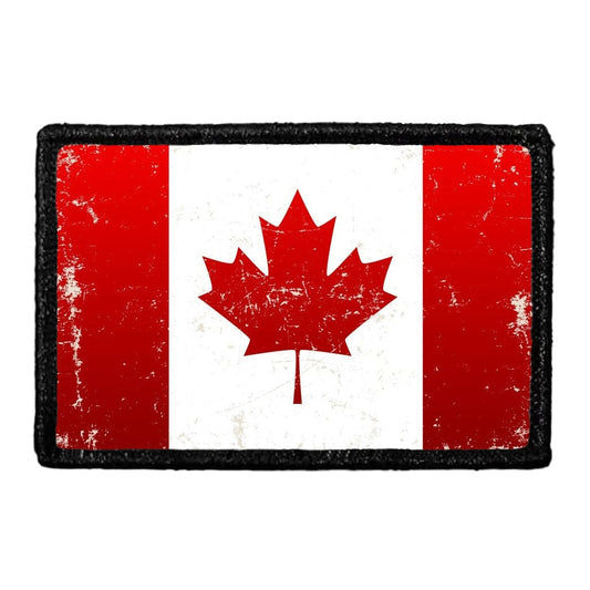 Canada Flag - Color - Distressed - Removable Patch