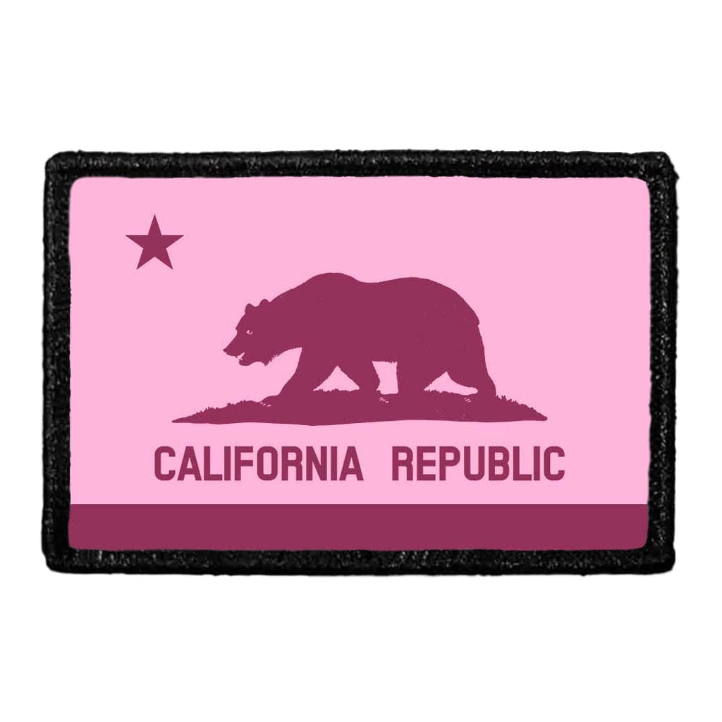 California State Flag - Pink - Patch