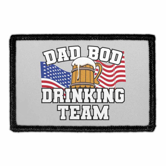 Dad Bod Drinking Team - American Flag - Removable Patch