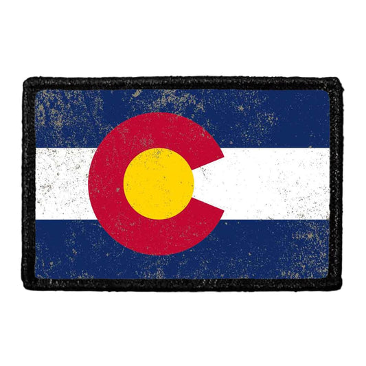 Colorado State Flag - Color - Distressed - Patch