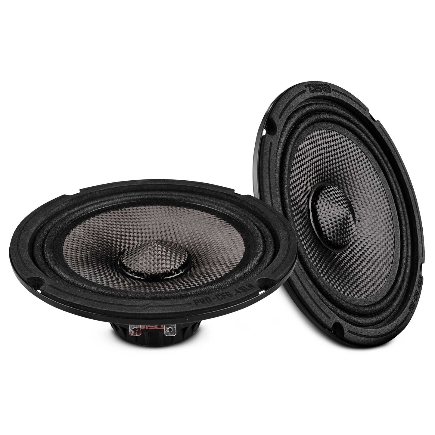 6.5” Slim Motorcycle & Motorsports Loudspeaker With Neodymium Magnet and Water Resistant Carbon Fiber Cone | 4-Ohm 150W RMS