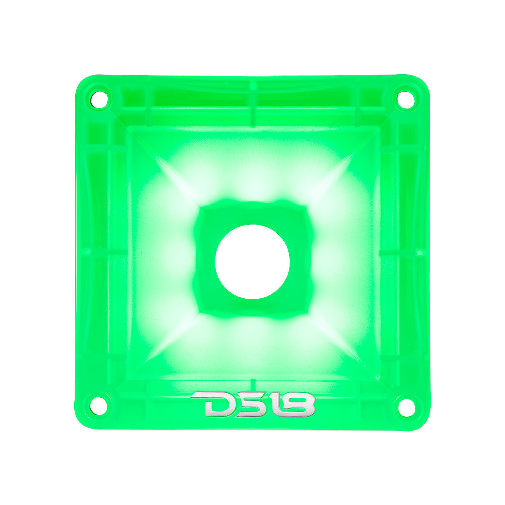 DS18 PRO-H44CL 1" Throat Transparent Plastic Driver Horn With RGB Lights