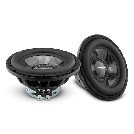 PRO 8" Neodymium Water resistant Carbon Fiber Cone Mid-Bass Woofer 250 Watts Rms 4-Ohm