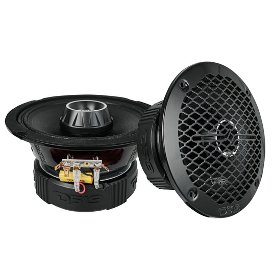 6.5" PRO Midrange Coaxial Speakers with Amplifier and OEM Adapters