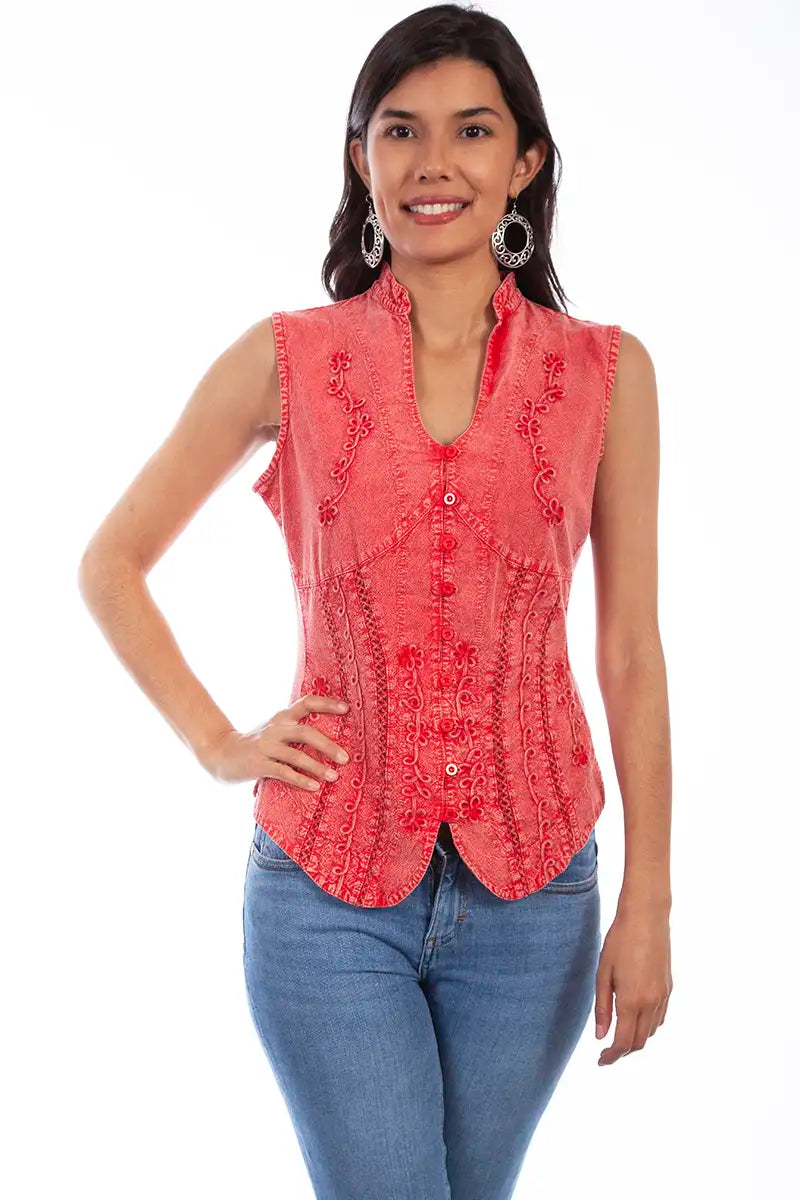 Scully Cantina Sleeveless Blouse (PSL-059) - Women's Shirt