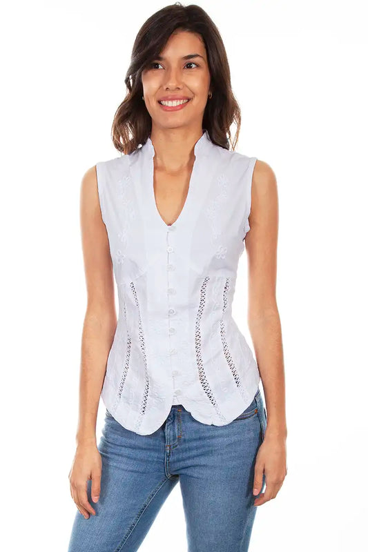 Scully Cantina Sleeveless Blouse (PSL-059) - Women's Shirt