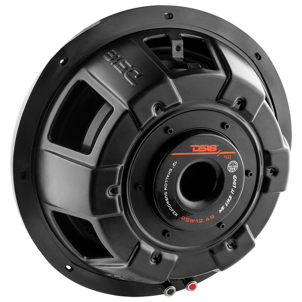 PS Shallow-Mount Water Resistant 12" Subwoofer | 600W RMS SVC 4-Ohm