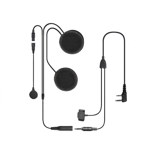 Competition/Race In-Helmet & Push To Talk Kit - 2 Pin Kenwood, Baofeng, BTECH, Rugged Radios, Diga-Talk, TYT, AnyTone, Alinco, Relm/BK Radio, Quansheng, Wouxon, Retevis, Rocky Talkie Mountain Radio