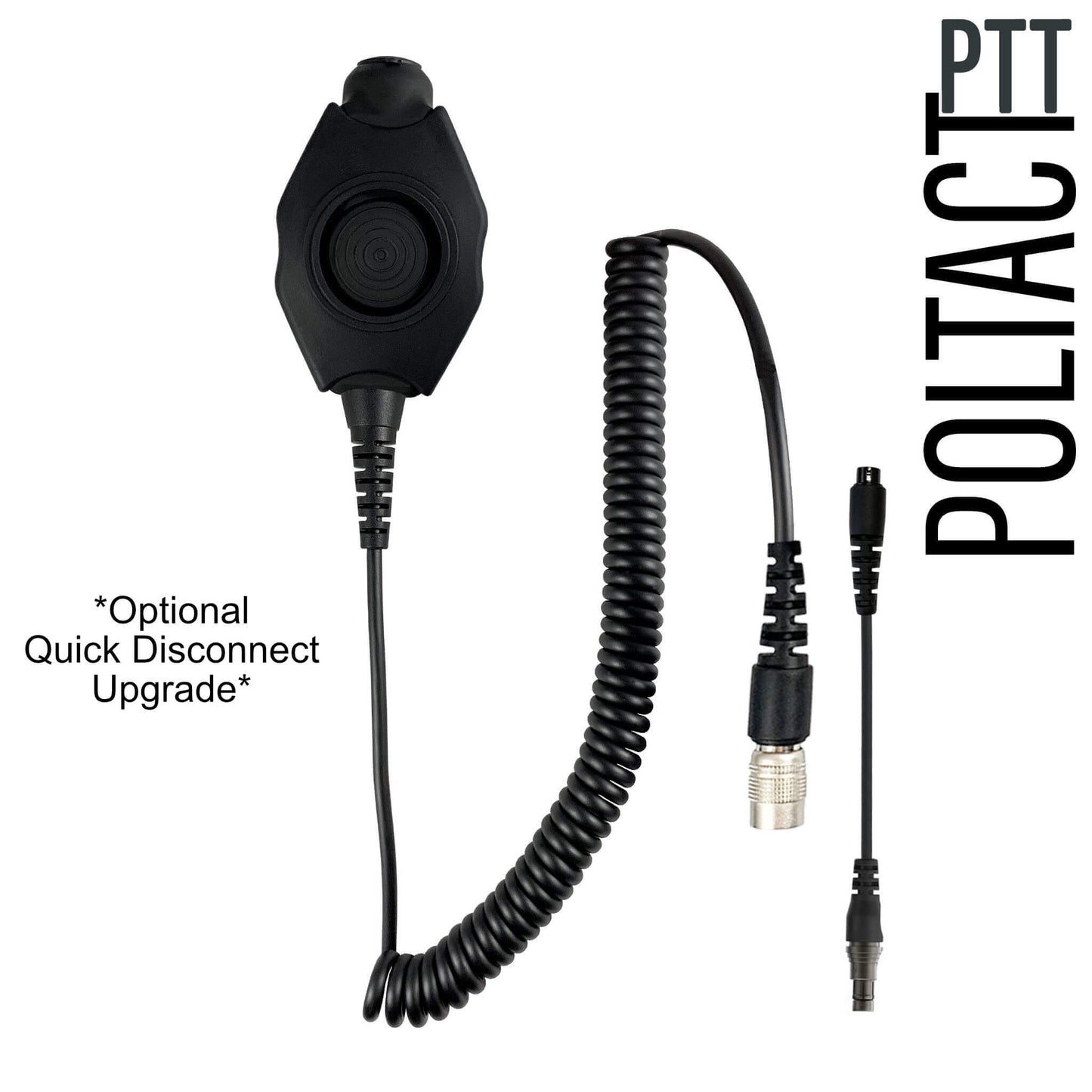 PolTact V2 Tactical Comms Helmet Headset w/ Active Hearing Protection - Harris Falcon III RF-7800S SPR - 9 Pin Fischer Connector