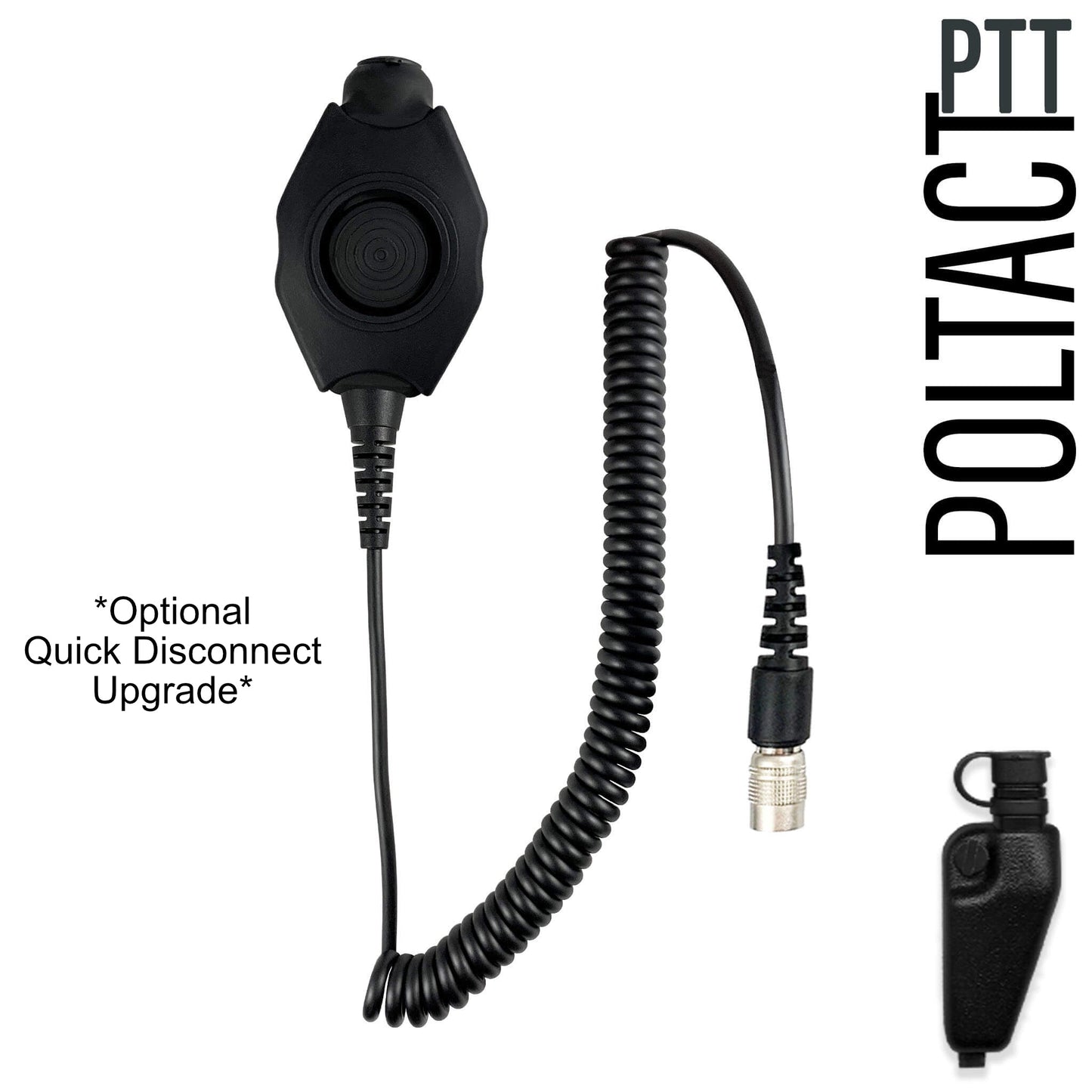 PolTact V2 Tactical Comms Helmet Headset w/ Active Hearing Protection - All Kenwood Multi-Pin TK & NX Series