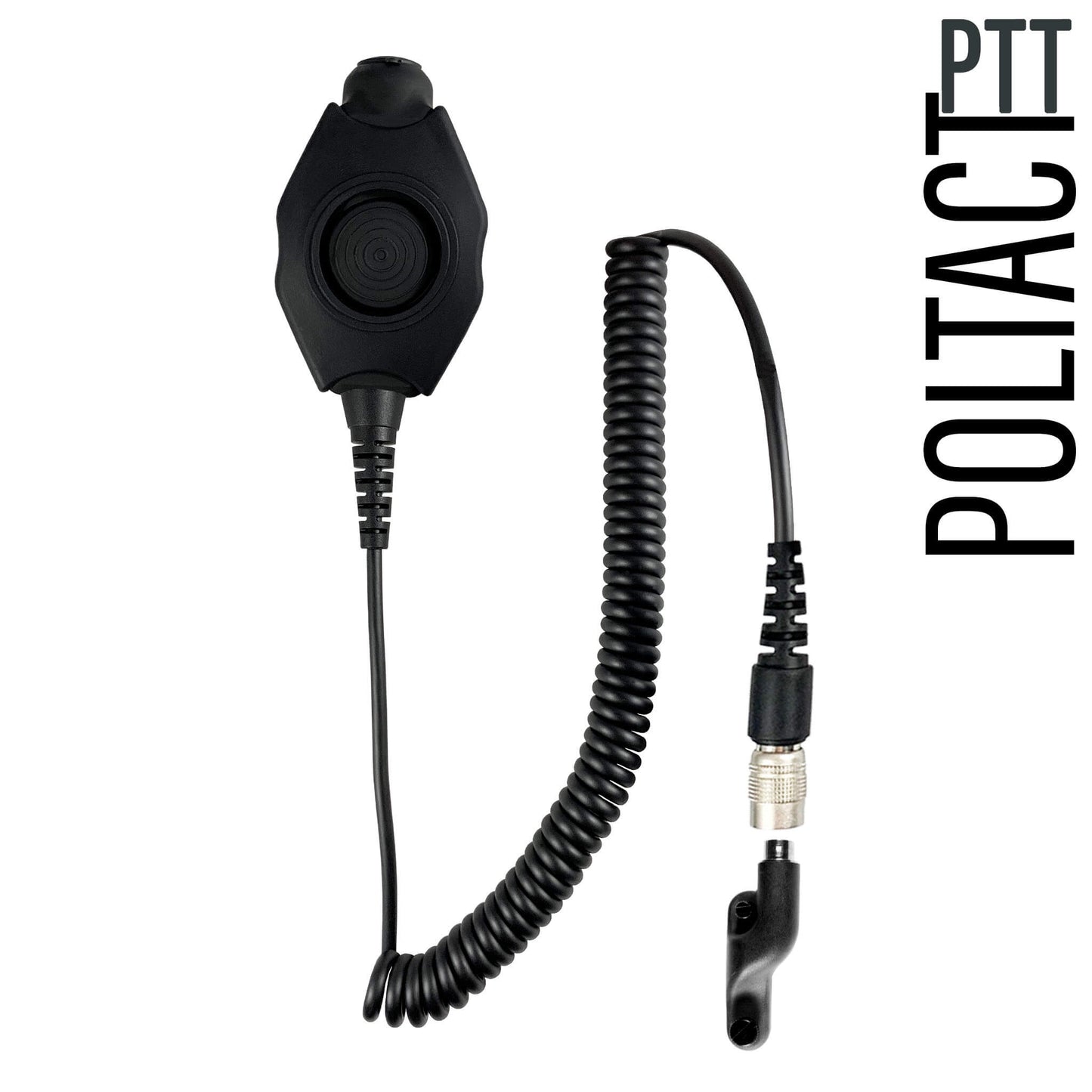 Tactical Radio Adapter/PTT for Headset w/ Quick Disconnect(Hirose): NATO/Military Wiring, Gentex, Ops-Core, OTTO, 3M Peltor ComTac, XPI, Helicopter, & More - Vertex: VXD-970, VX-820, VX-870, VX-920, VX-940, VX-970 Series, & P25 Radios