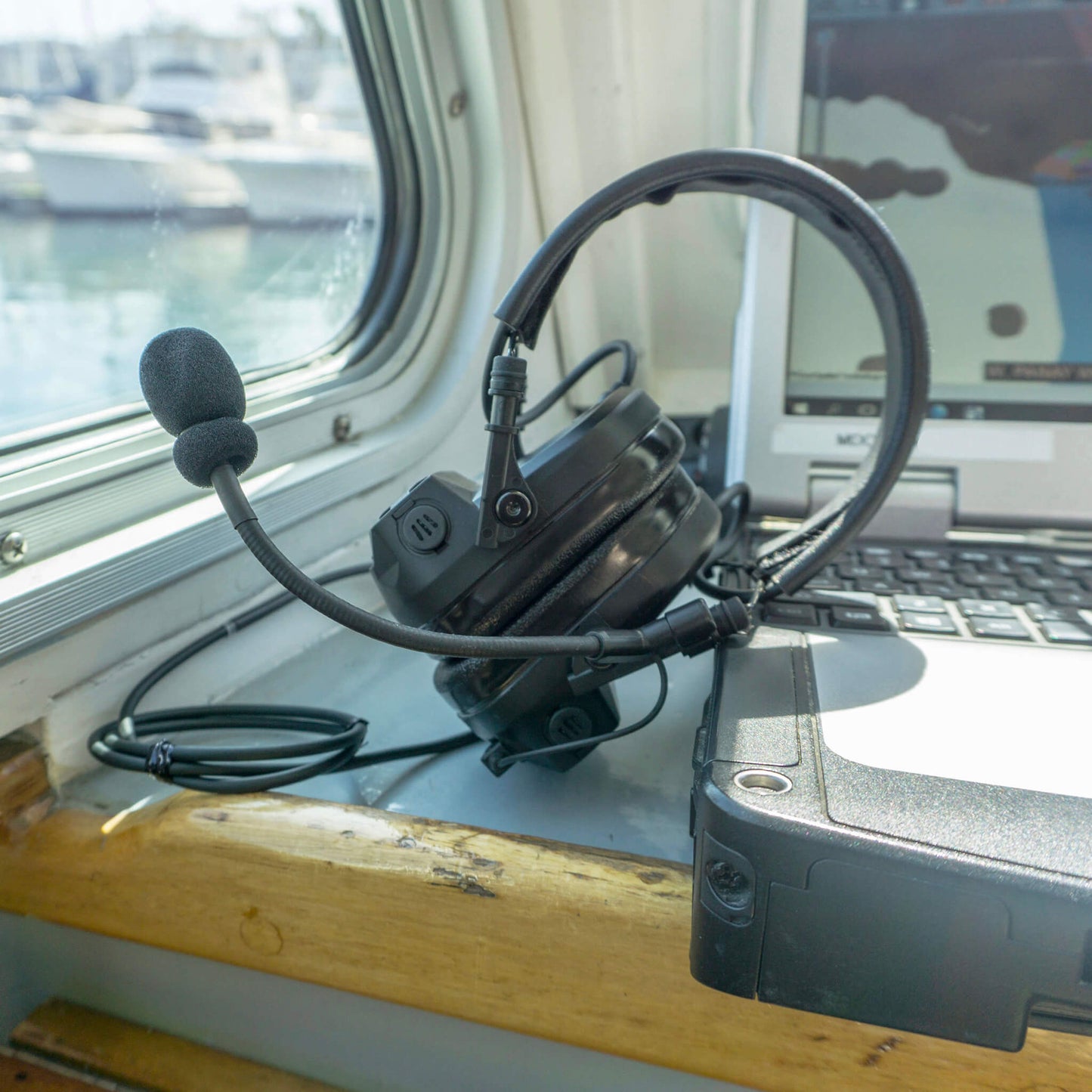 PolTact V1 Tactical Comms Headset w/ Active Hearing Protection - 2 Pin Motorola HYT Tekk BearCom Blackbox & More