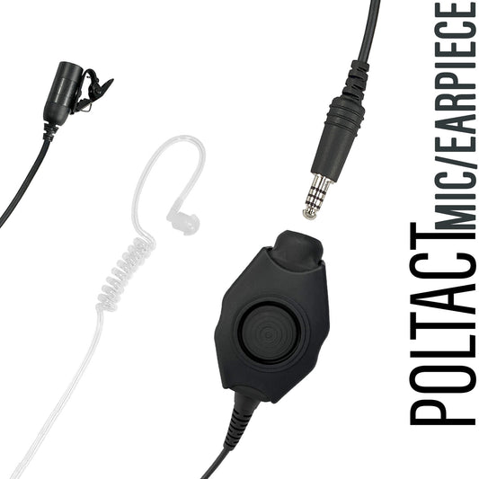 Tactical Mic / Earpiece / Tactical PTT Adapter Kit - Harris: XL-150/P, XG-100/P, XL-185/P/Pi, XL-200/P/Pi, XL-400