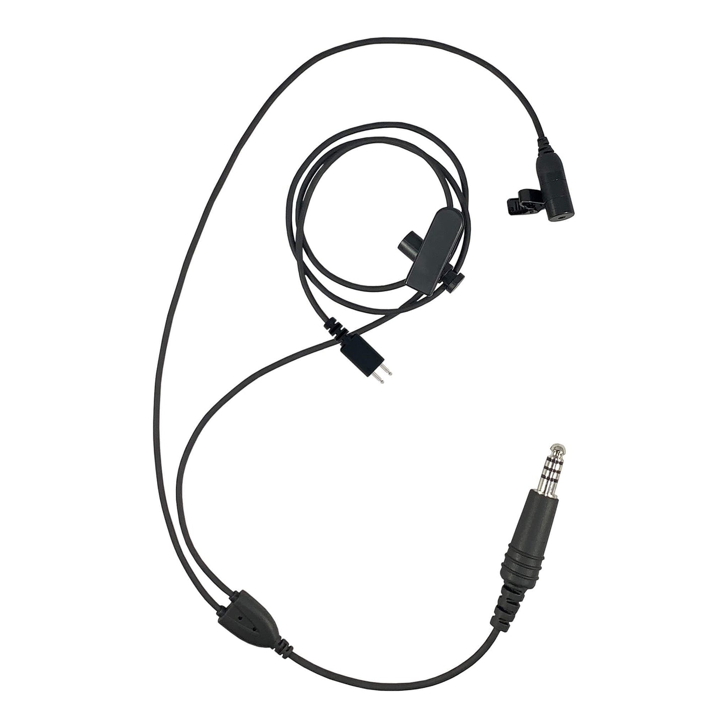 Mic Kit w/ Ear Pro Input Cable & Nexus Connector - NATO Wired, for Hearing Protection(Ear Pro) Headsets