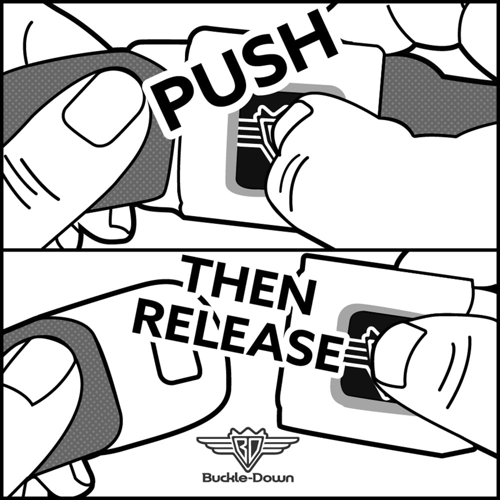 BD Wings Logo CLOSE-UP Full Color Black Silver Seatbelt Belt - Dead Men Tell No Tales Pink Webbing