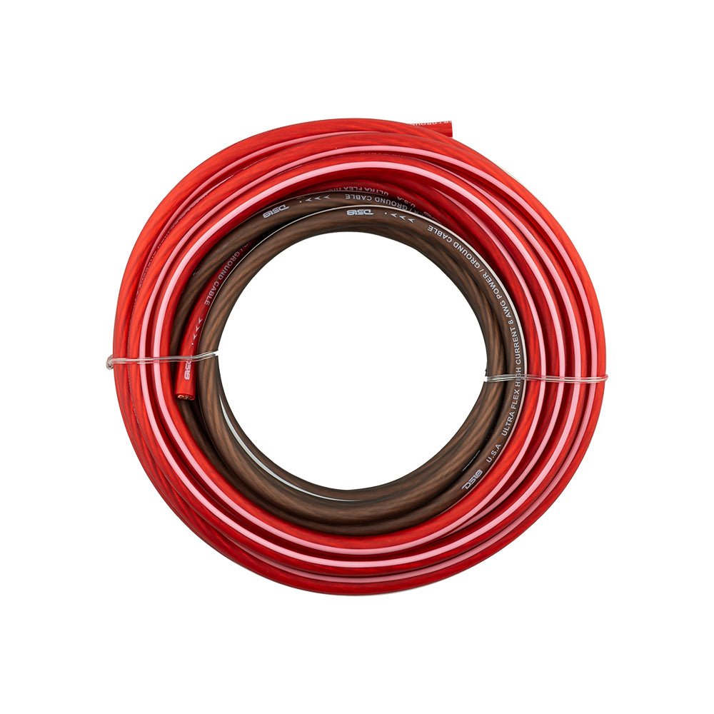 4-GA Ultra Flex Power Wire 5ft Black And 20ft Red