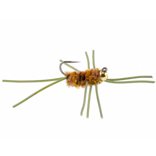 Tungsten Bead Jigged Pat's Rubber Legs Nymph Assortment Fly Fishing Flies - Trout and Bass Wet Fly Pattern - 21 Flies 7 Colors Hook Size 10