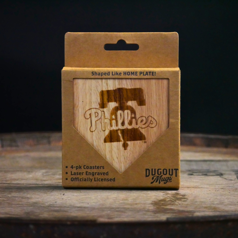 Philadelphia Phillies Dugout Mug® | Wood Coaster
