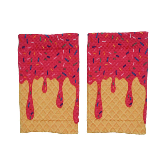 Pink Ice Cream Wrist Support Sleeves