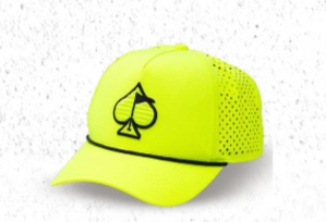 Perforated Rope Hat - Highlighter Yellow