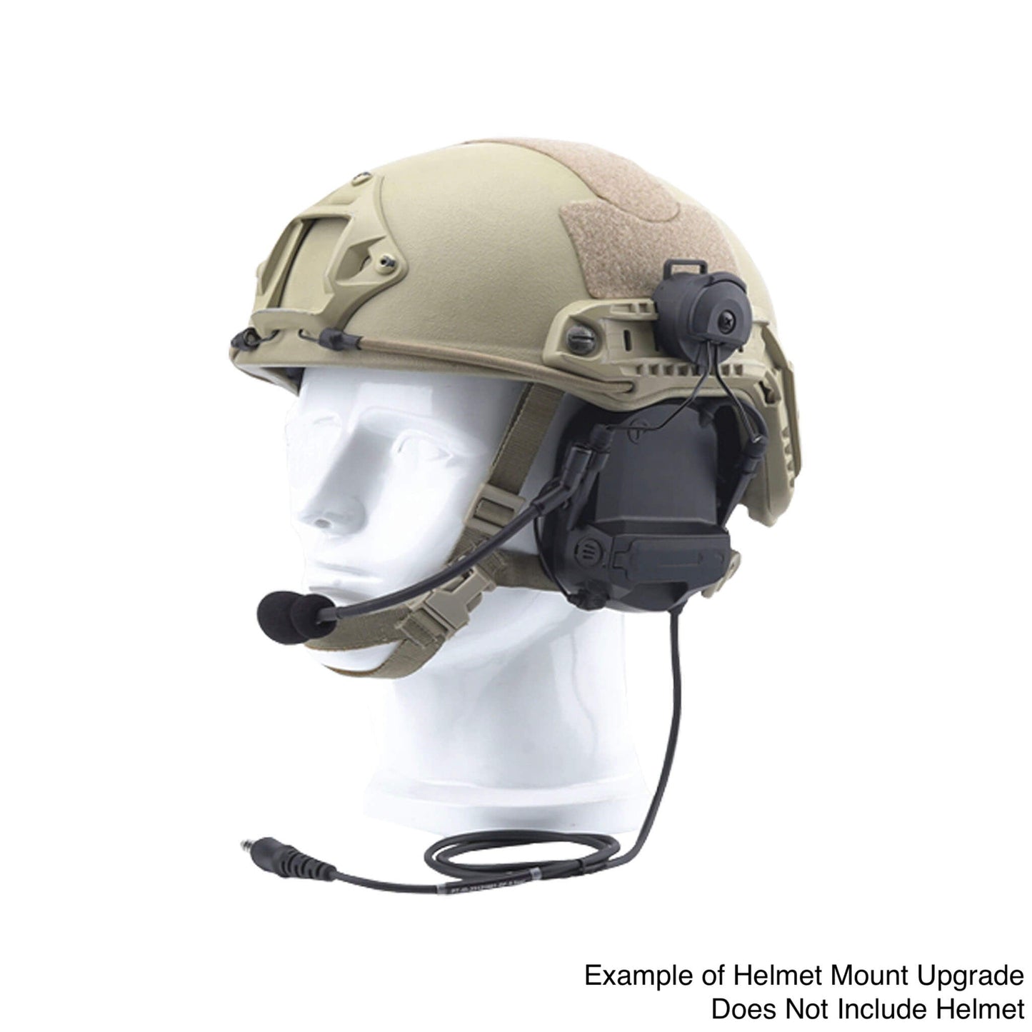PolTact V1 Tactical Comms Headset w/ Active Hearing Protection & Quick Disconnect (Hirose) Adapter - EF Johnson VP5000 VP6000 VP8000 Series
