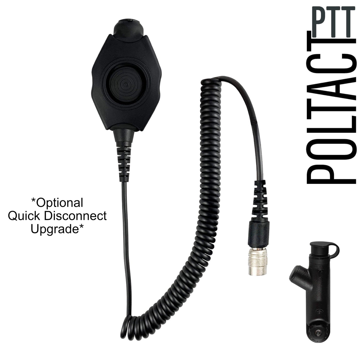 PolTact V2 Tactical Comms Helmet Headset w/ Active Hearing Protection - Motorola R7, MXP600, ION & N Series