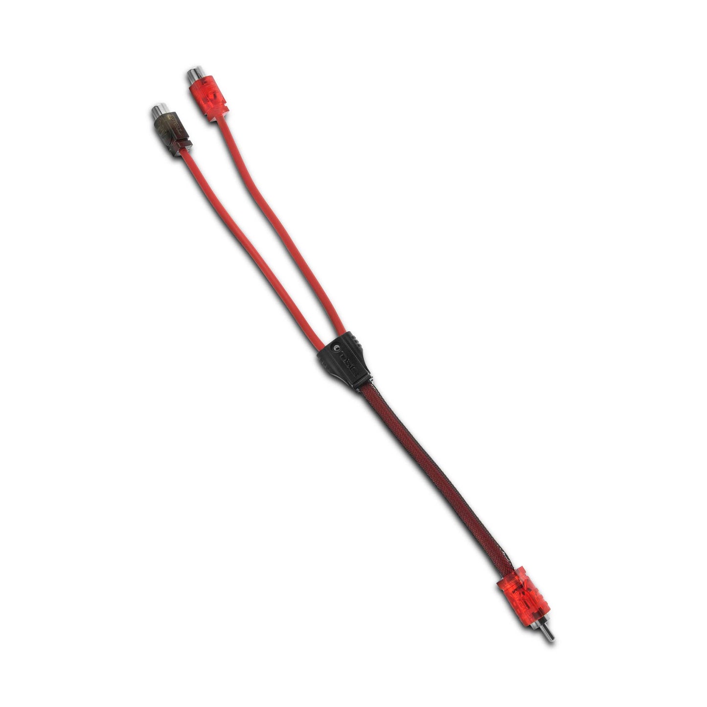 Level 2 RCA 100% Copper OFC Y Connector 1 MALE to 2 FEMALE - RED