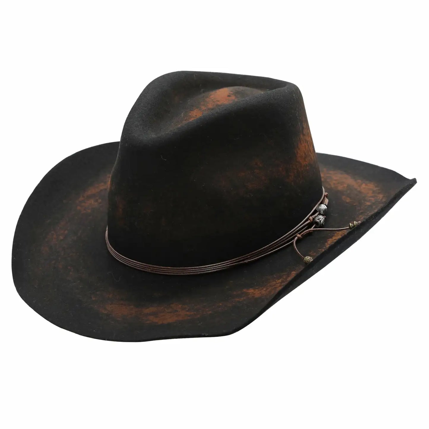 Peter Grimm Roll - Distressed Wool Felt Outback Cowboy Hat