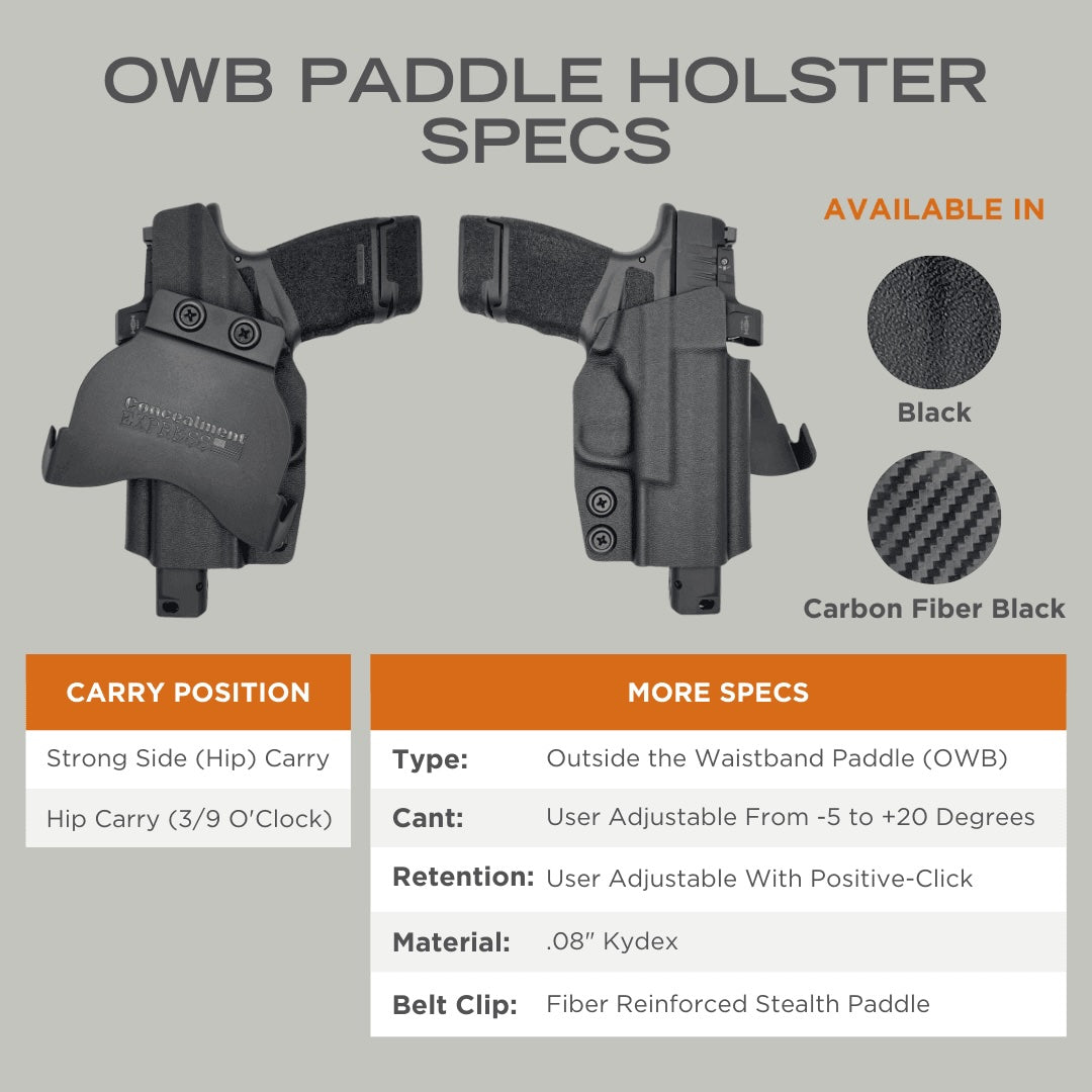 Springfield XDM 5.25in Paddle Holster