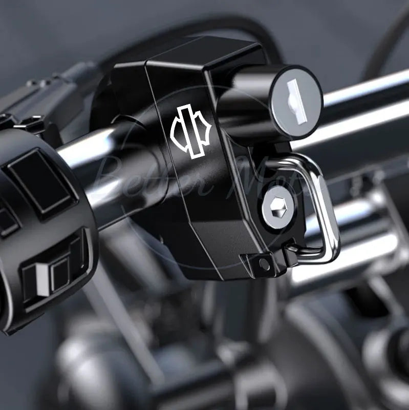 Motorcycle Helmet Lock Anti-theft Security Safety For Handlebar