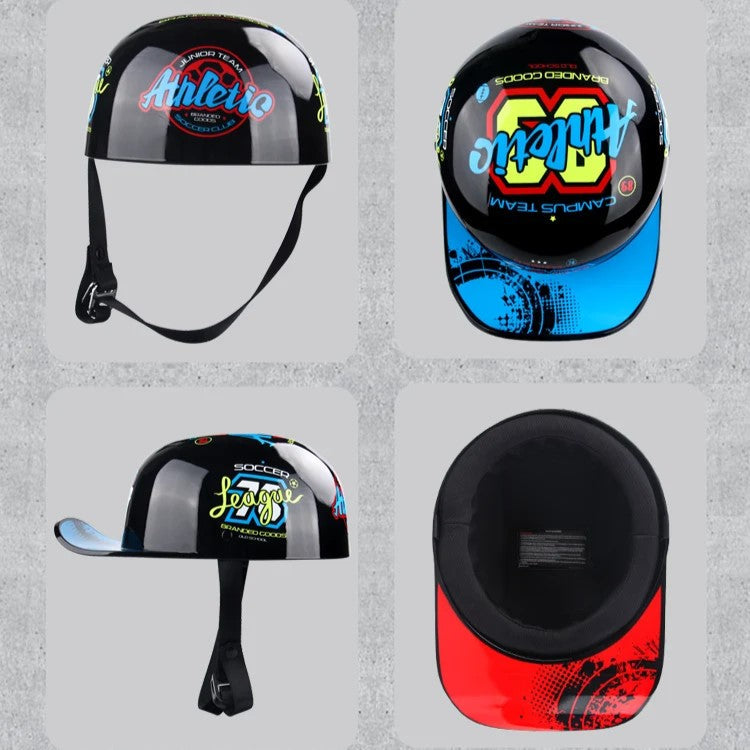 Vintage Half Motorcycle Helmet