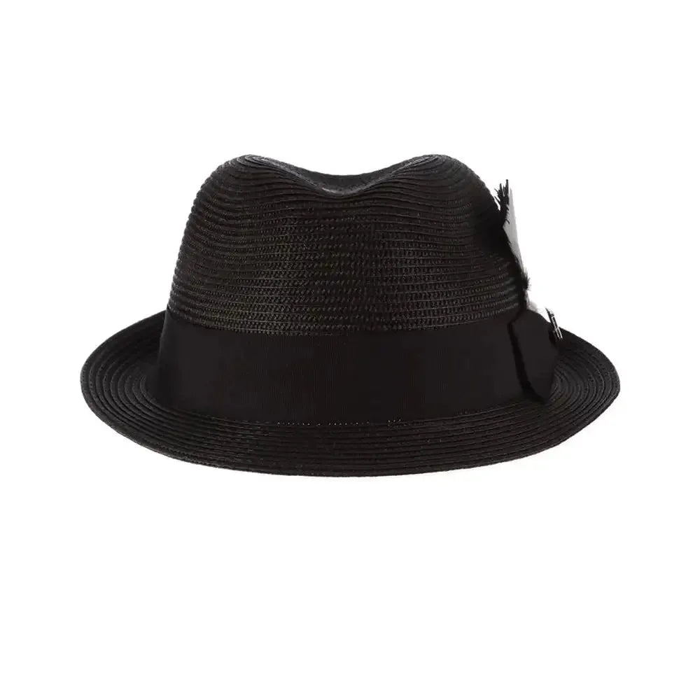 Stacy Adams Belmont - Straw Fedora Hat (Closeout)