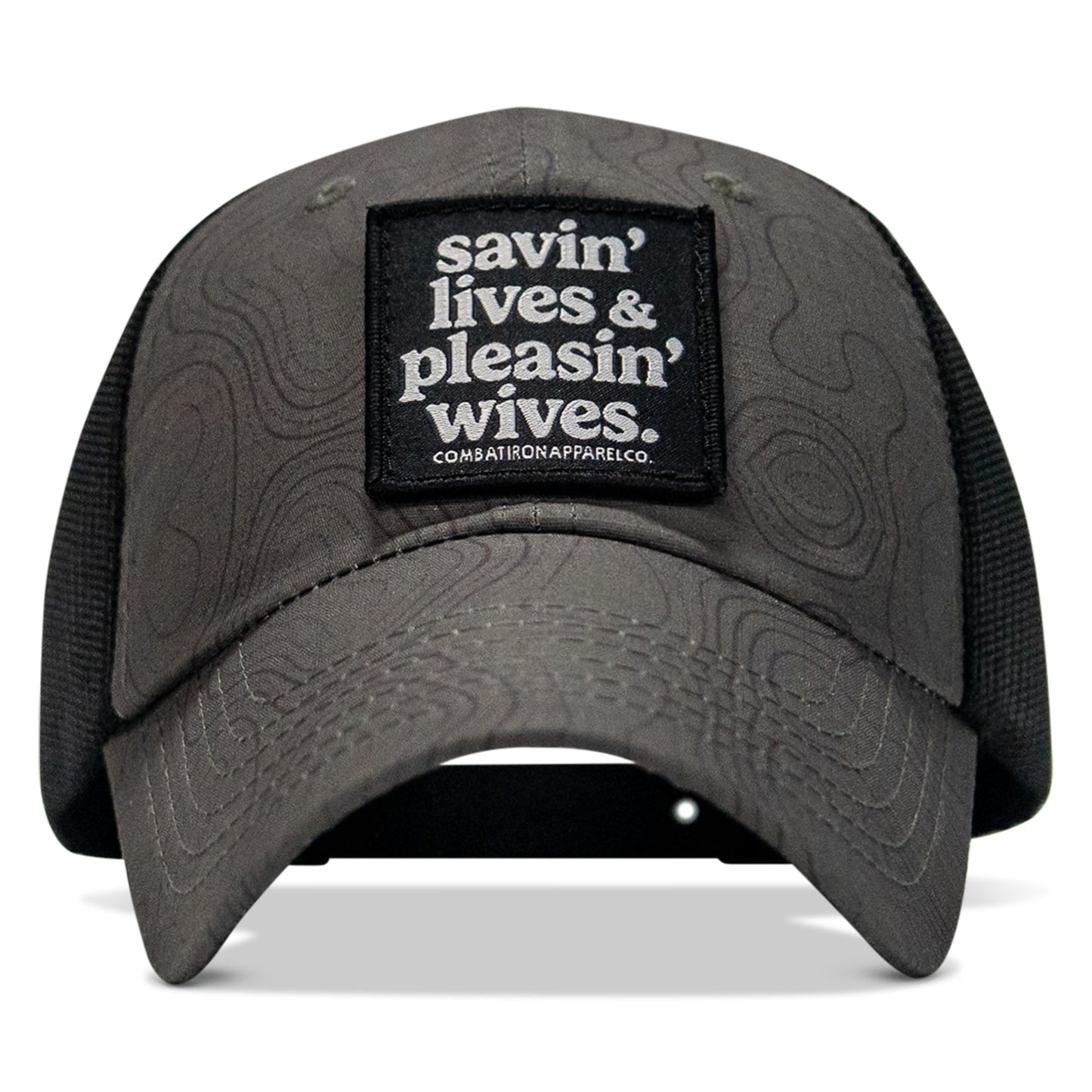 Ripstop Savin' Lives & Pleasin' Wives  Patch Tactical Ripstop Mesh Snapback Hat