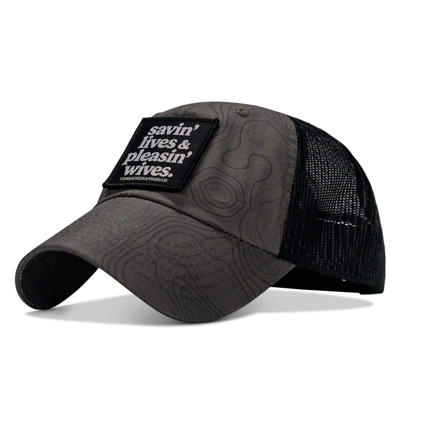 Ripstop Savin' Lives & Pleasin' Wives  Patch Tactical Ripstop Mesh Snapback Hat