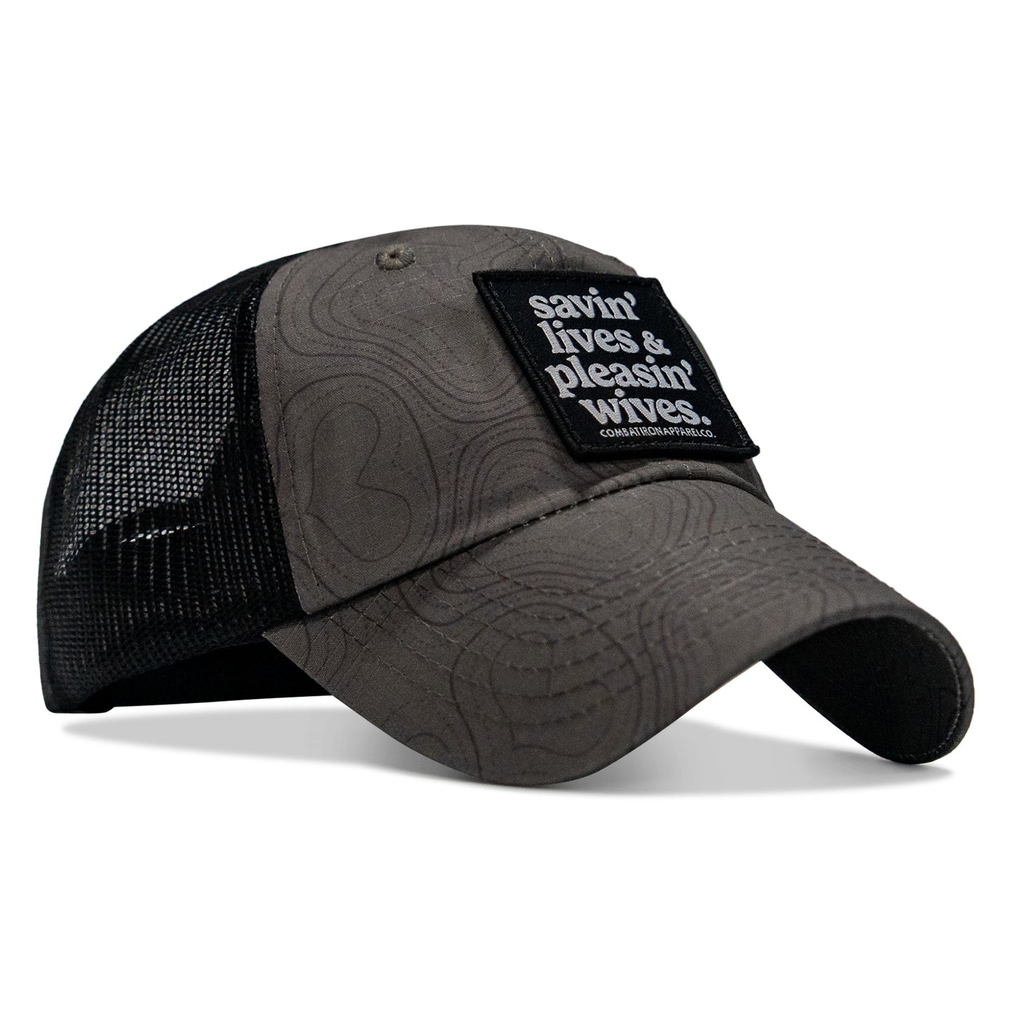 Ripstop Savin' Lives & Pleasin' Wives  Patch Tactical Ripstop Mesh Snapback Hat