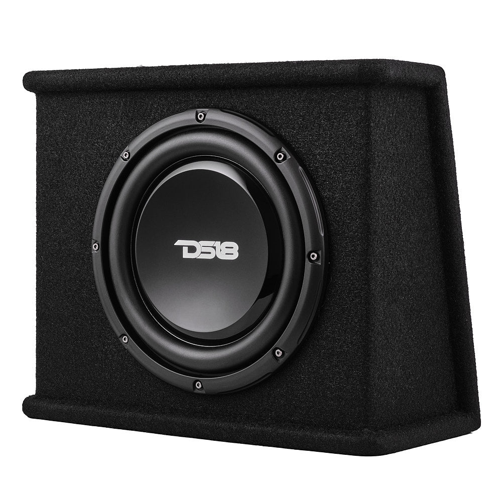10" Loaded Amplified Shallow Subwoofer Enclosure 350 Watts Rms