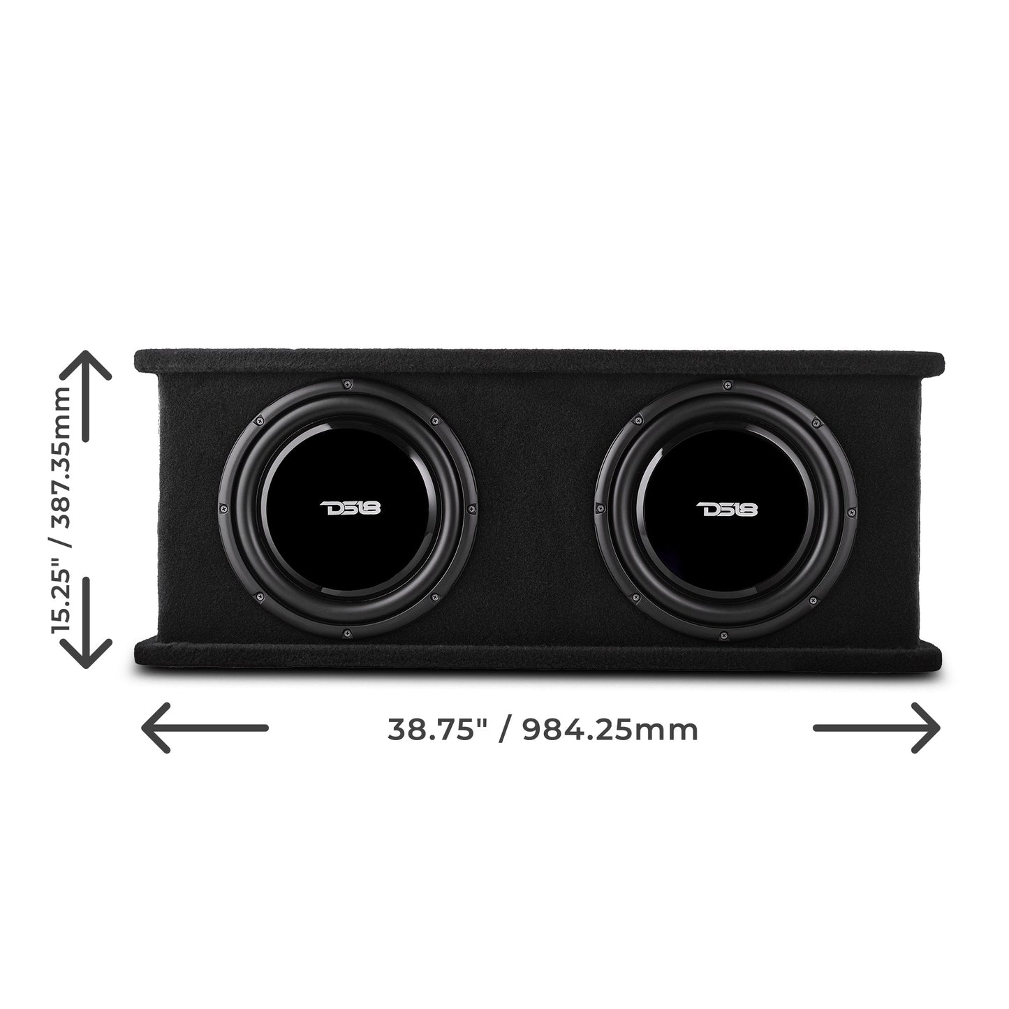 12" Loaded Shallow Subwoofer Enclosure 700 Watts Rms @ 1 ohm